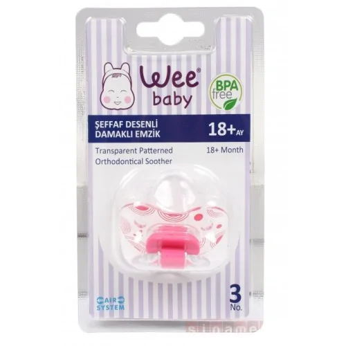 Sucette colorée pour bébé - Wee Baby - 0 à 6mois