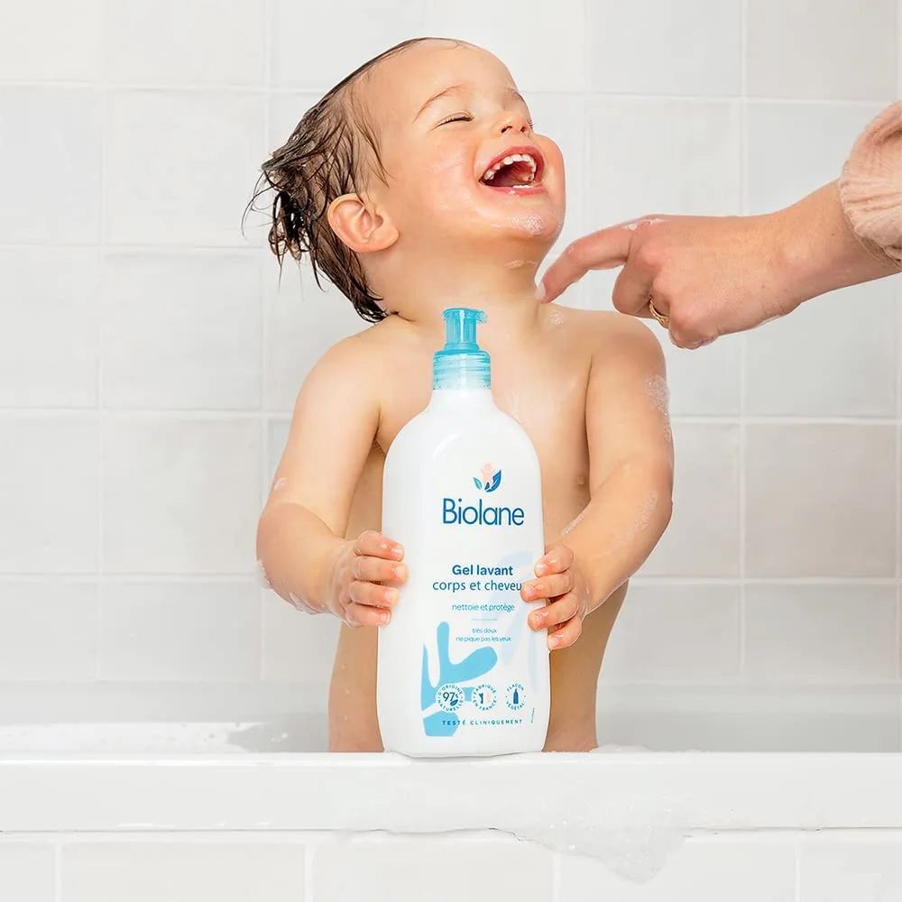 BIOLANE Gel lavant très doux sans savon cheveux et corps pour bébé